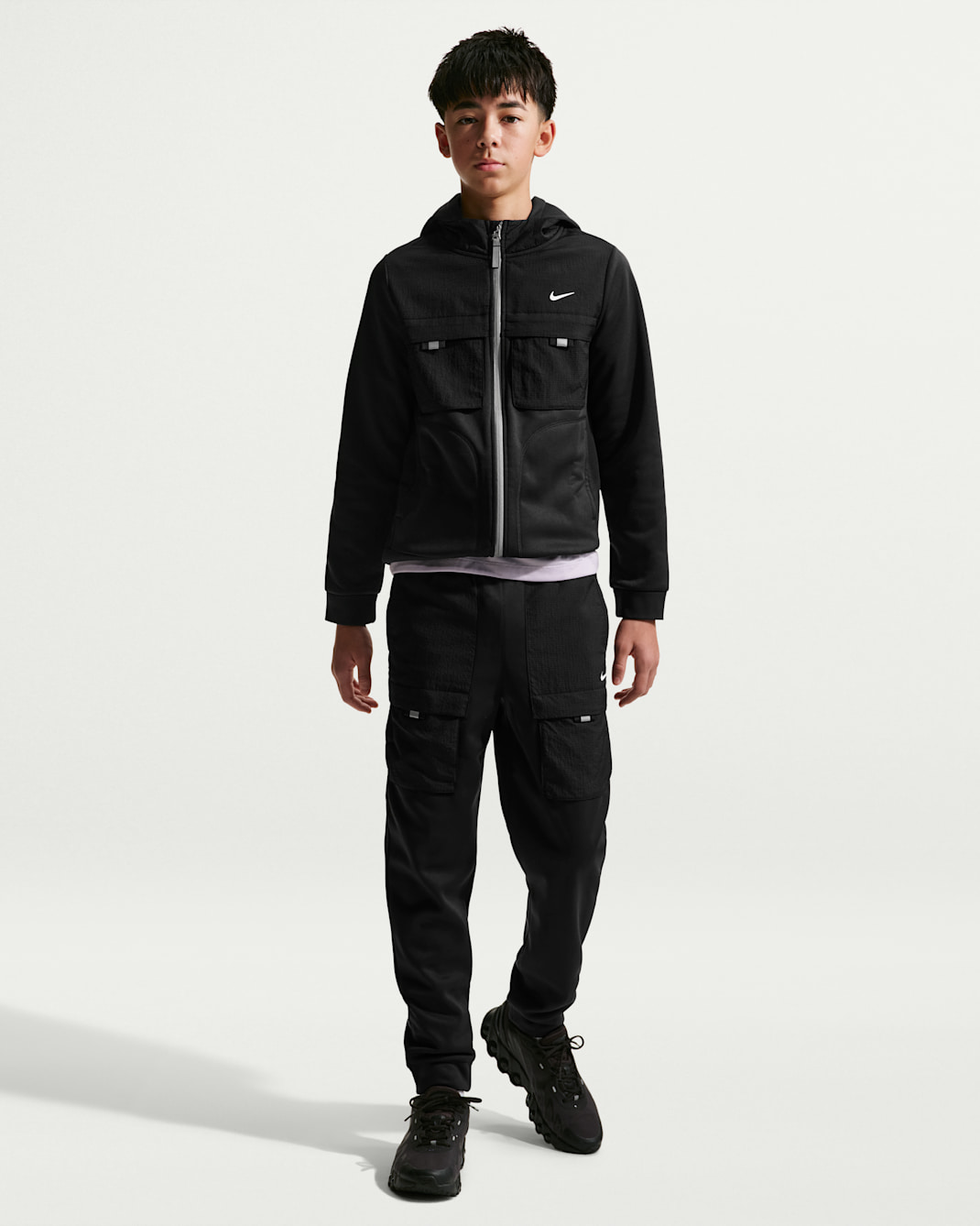 Nike Sportswear City Utility Big Kids' Pants - Black/Black/White