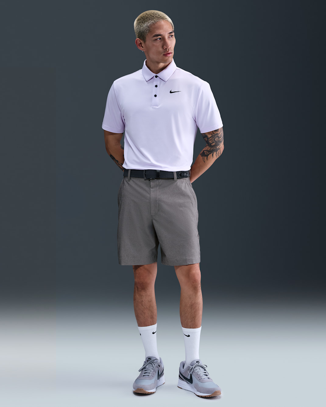 나이키 빅토리 남성 드라이 핏 7인치 골프 쇼츠 - 나이트 포레스트/라이트 오어우드 브라운/나이트 포레스트