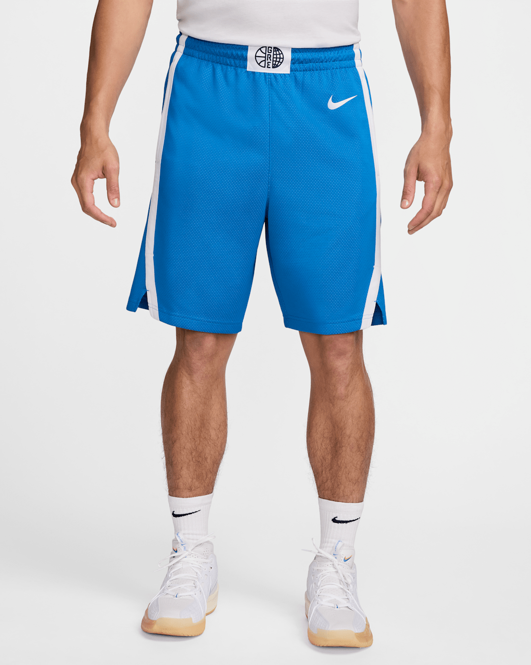 Greece Limited Road Men's Nike Basketball Shorts - Light Photo Blue/White