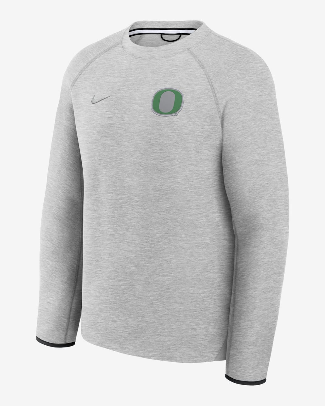Oregon Tech Fleece Men's Nike College Pullover Crew - Dark Grey Heather