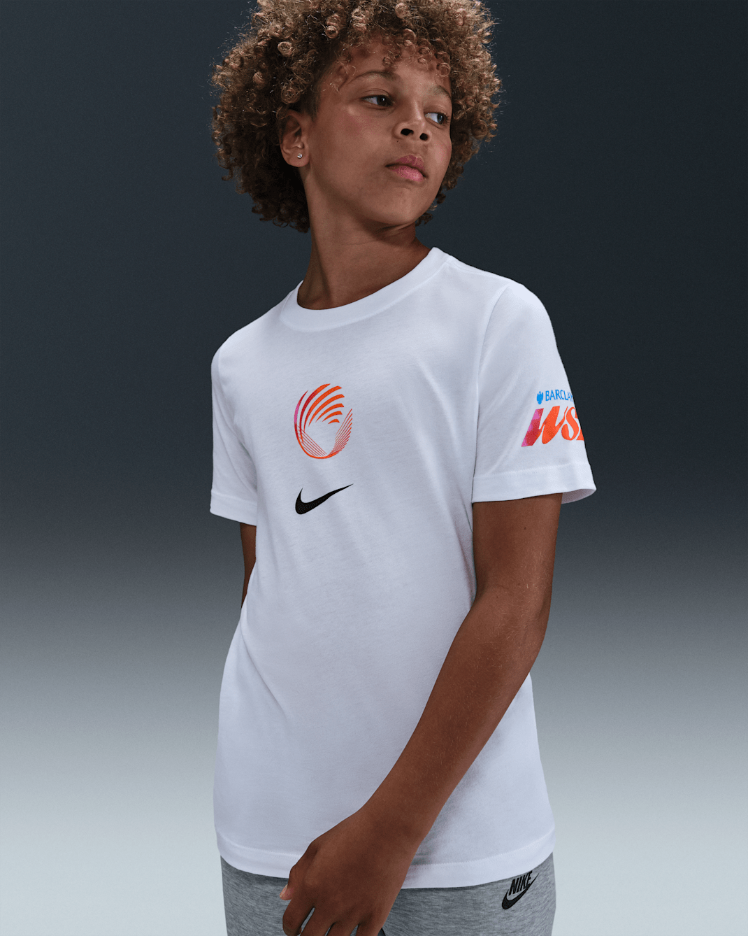 WSL Older Kids' Nike Football T-Shirt - White