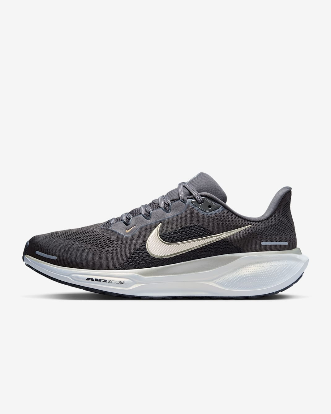 Tenis de correr en pavimento para hombre Nike Pegasus 41 "Jakob Ingebrigtsen" - Ceniza medio/Blanco cumbre/Plata claro/Oro metalizado con textura