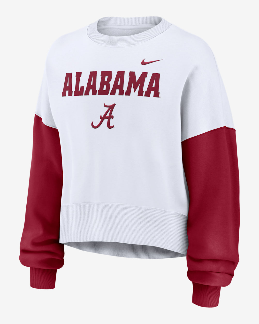Alabama Crimson Tide Primetime Women's Nike College Pullover Crew - White