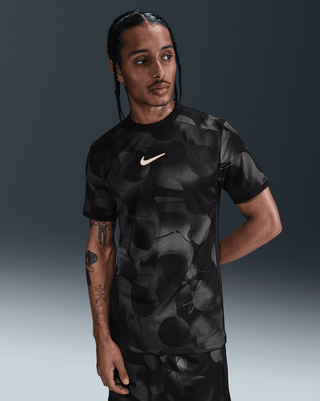 Nike Academy+ Men's Dri-FIT Soccer Top - Dark Grey/Black/Anthracite/Pale Ivory