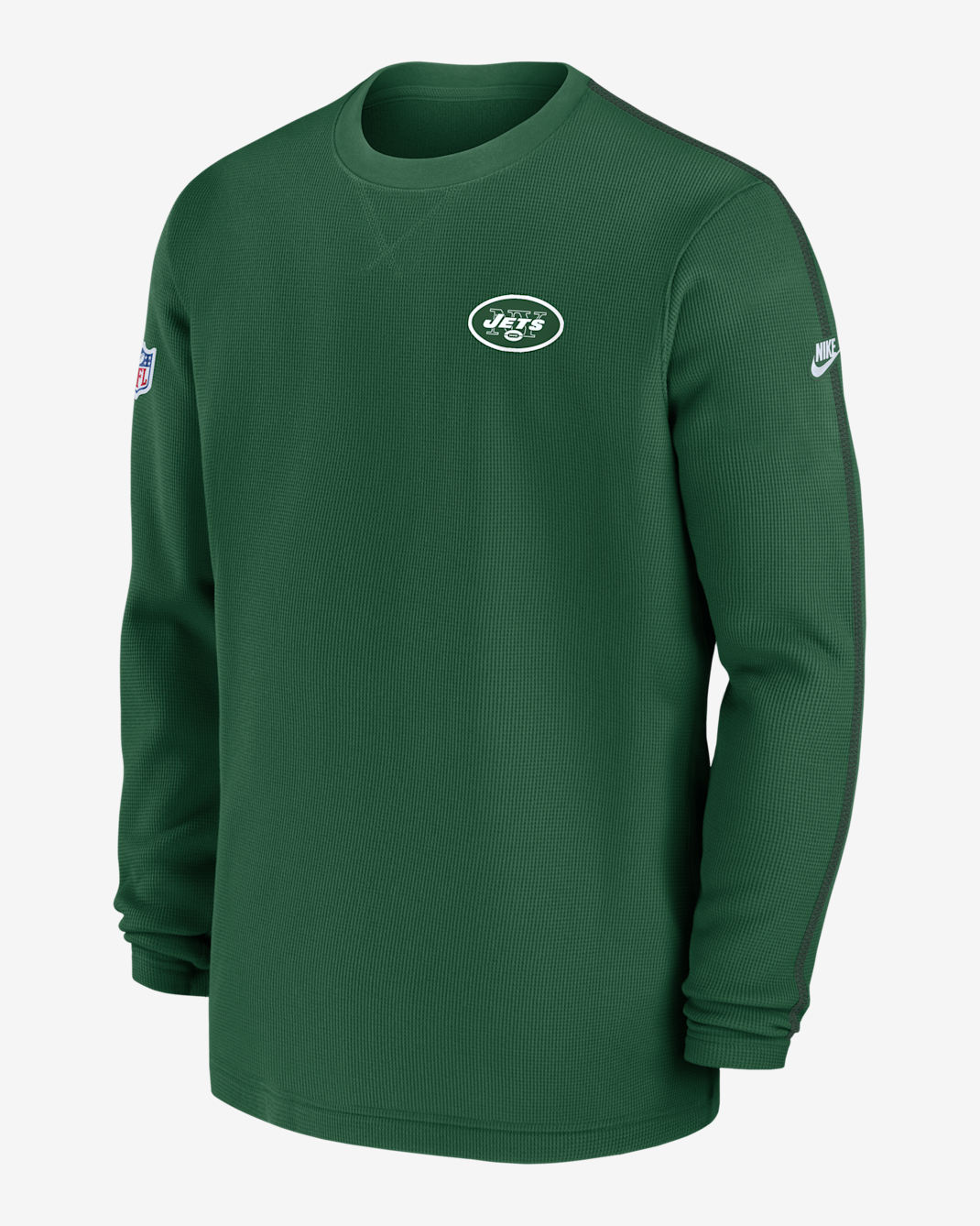 New York Jets Sideline Logo Coach Men’s Nike NFL Long-Sleeve Top - Green