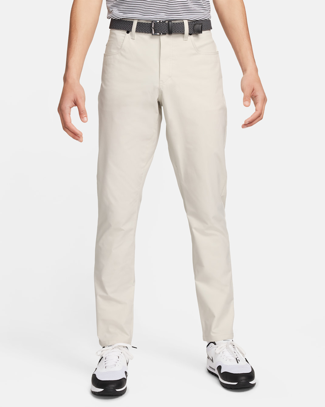 Pantalones de golf de ajuste slim de 5 bolsillos para hombre Nike Tour - Hueso claro/Negro