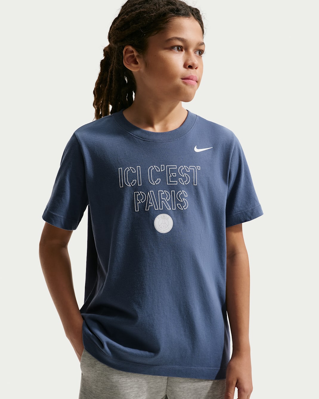 Paris Saint-Germain Men's Nike Football T-Shirt - Diffused Blue