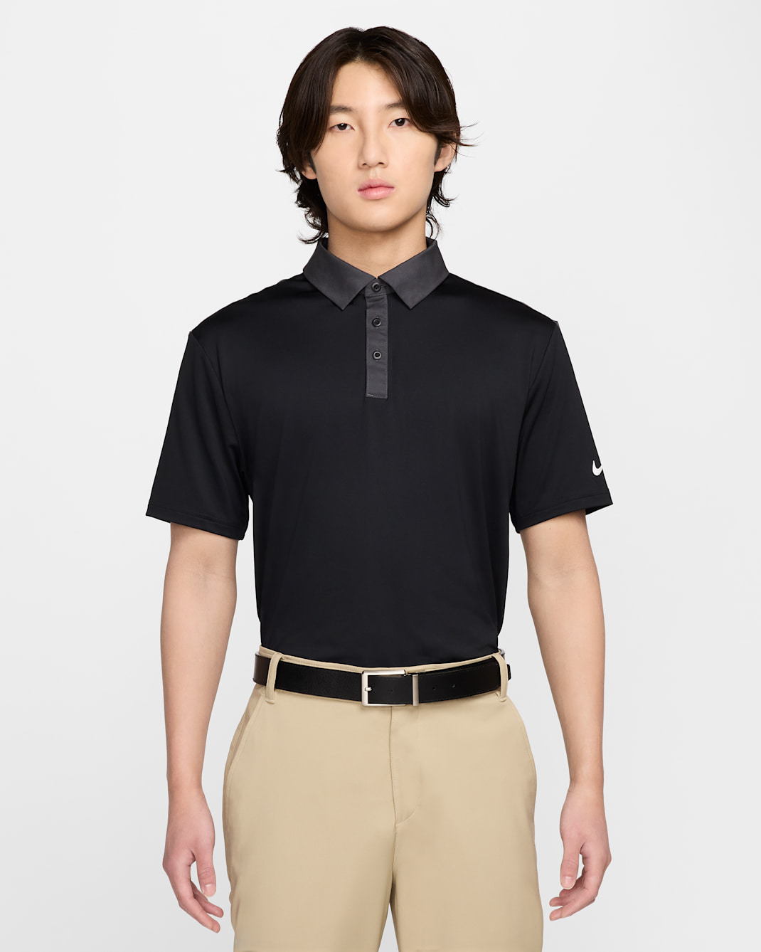 Nike Tour Men's Dri-FIT Golf Polo - Black/Anthracite/White