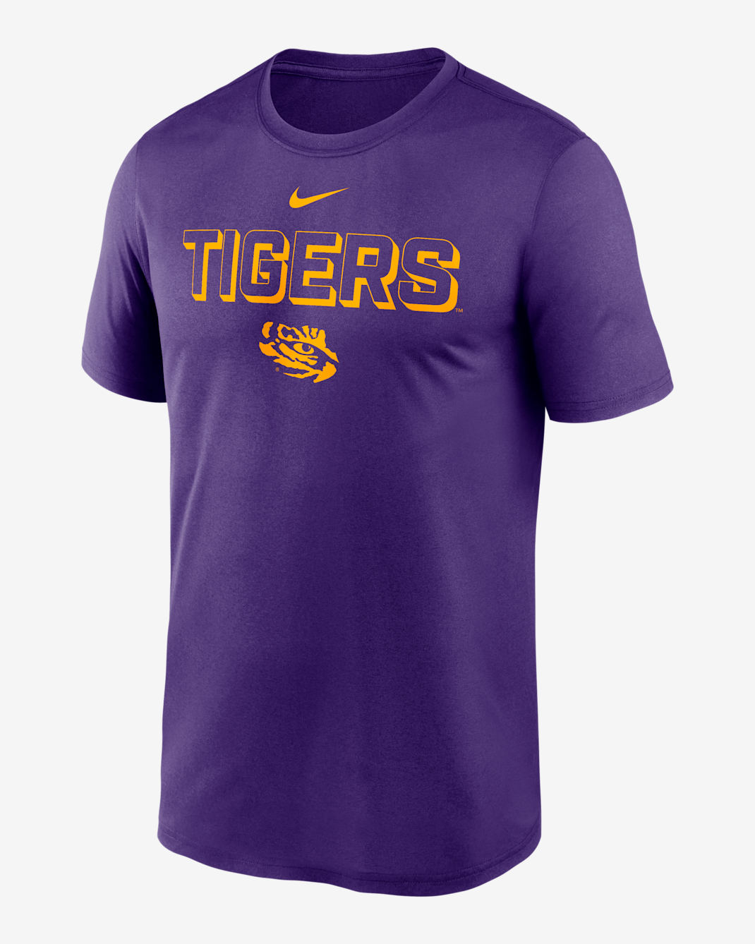 Playera universitaria Nike Dri-FIT para hombre LSU Sideline Legend - Morado