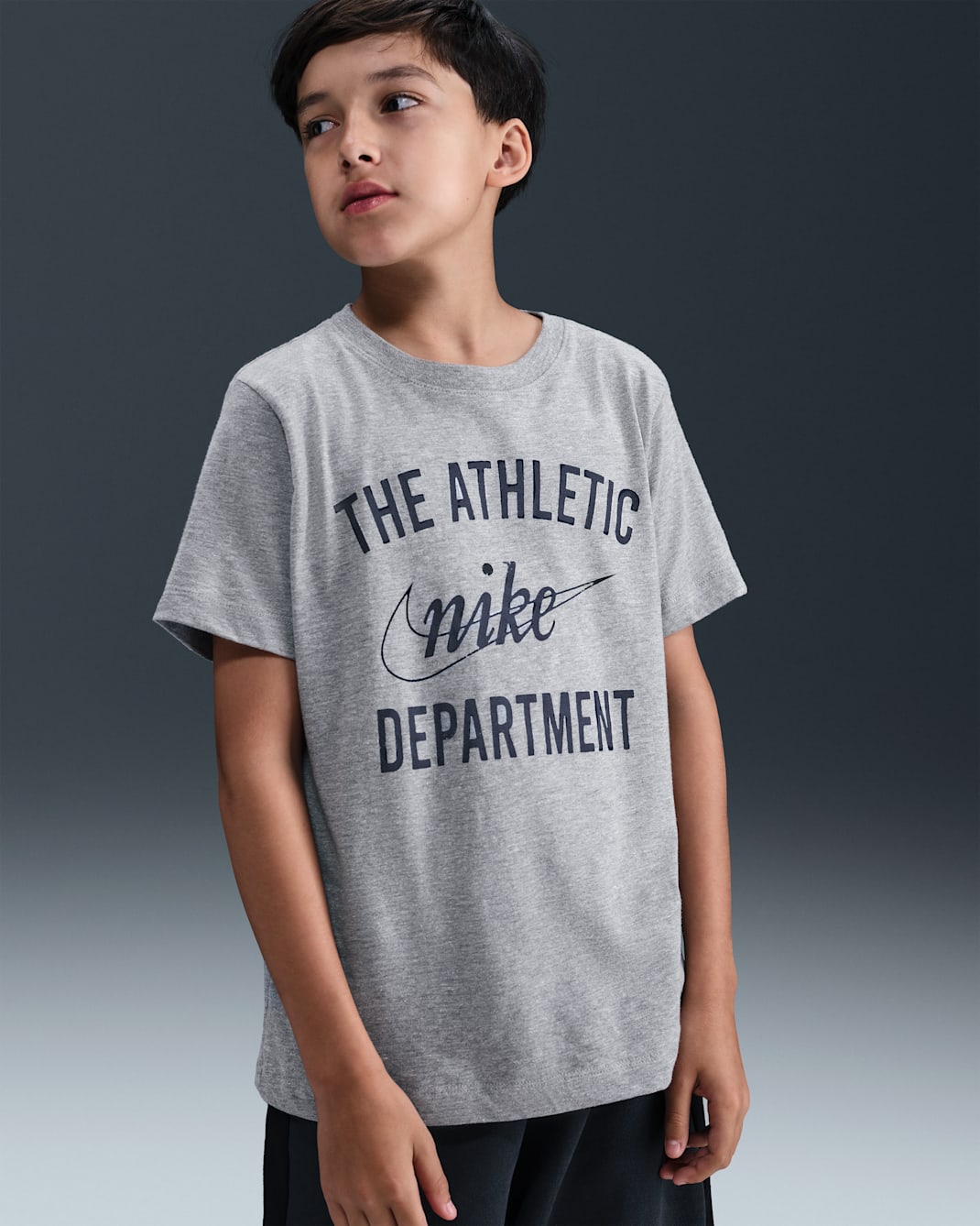 Nike Air Big Kids' T-Shirt - Dark Grey Heather