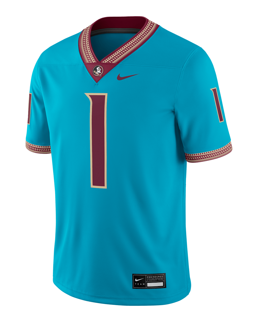 Florida State Seminoles Men's Nike Dri-FIT College Game Jersey - Dark Turquoise