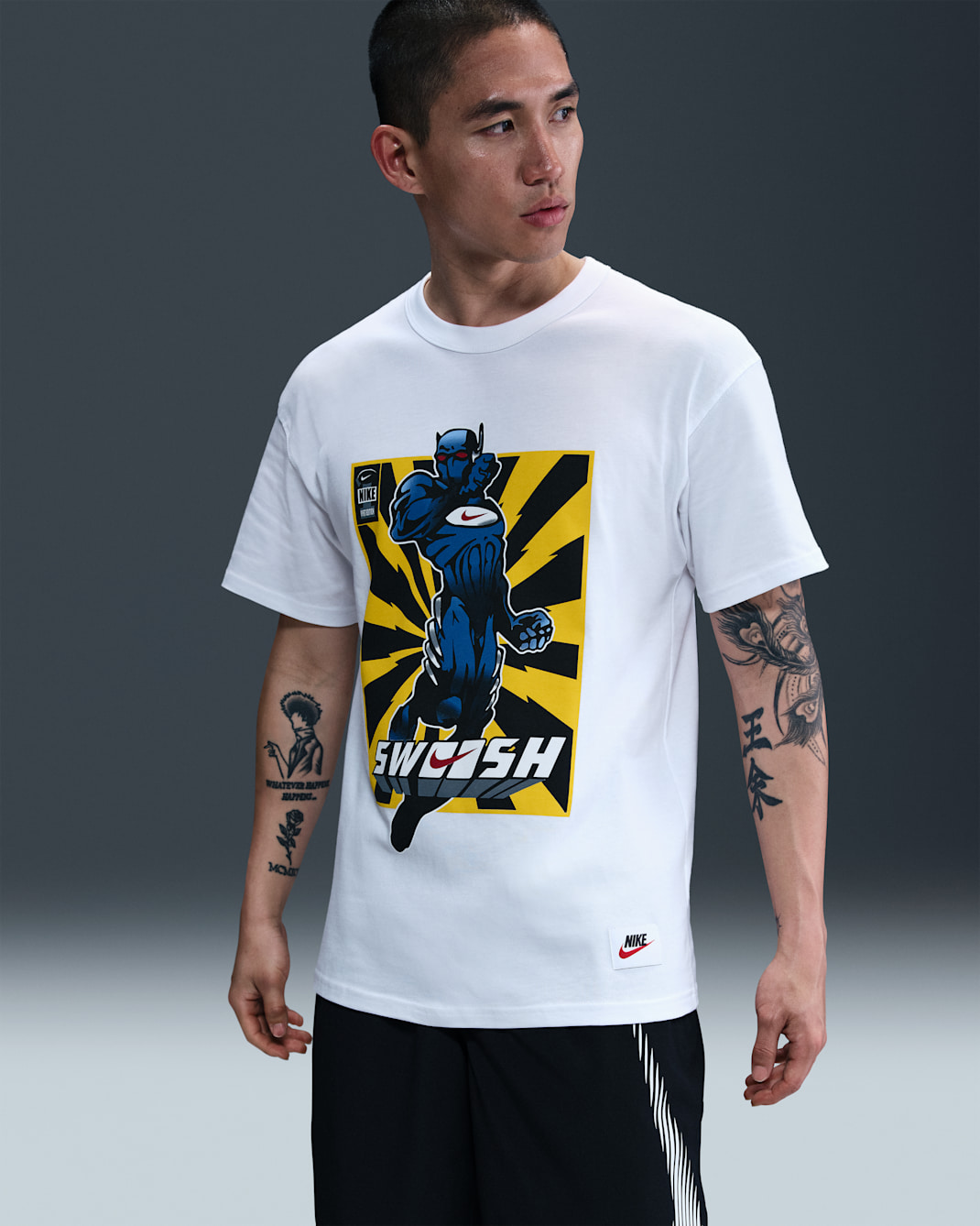 나이키 남성 맥스90 피트니스 티셔츠 - 화이트