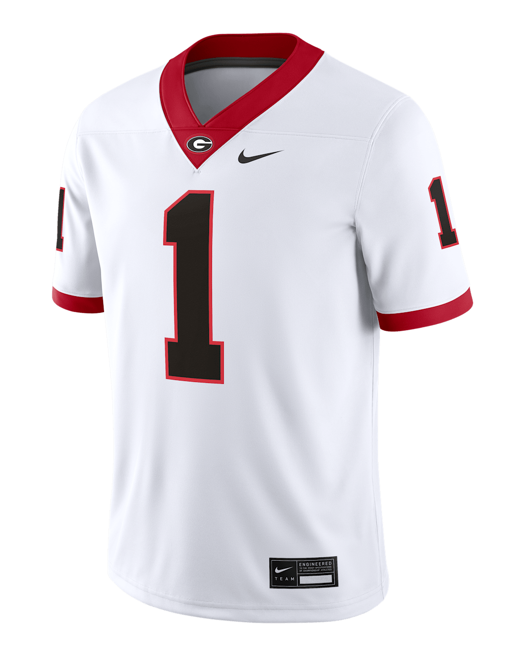 Georgia Bulldogs Men's Nike Dri-FIT College Game Jersey - White