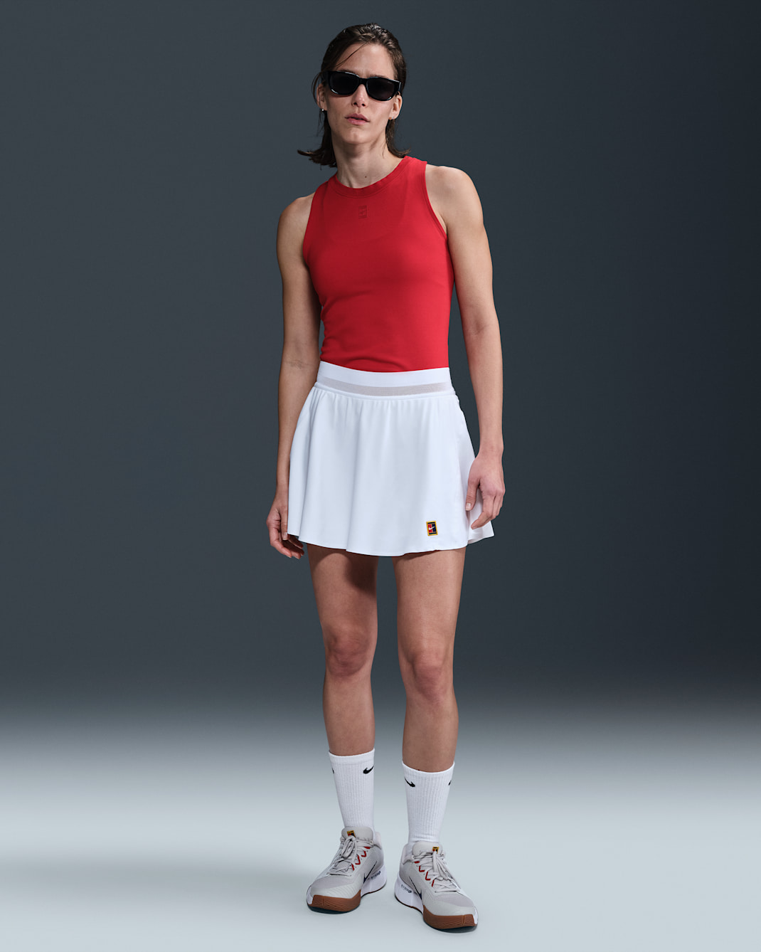 NikeCourt Slam Ace Women's Dri-FIT Tennis Skirt - White/White