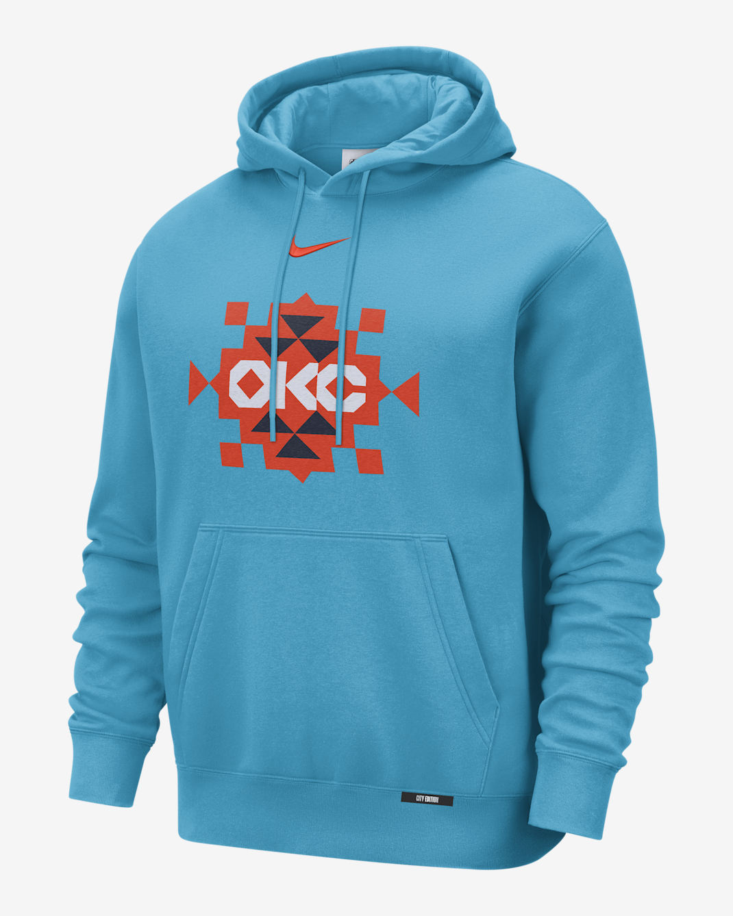 Oklahoma City Thunder City Edition Men's Nike Club Hoodie - Dark Turquoise