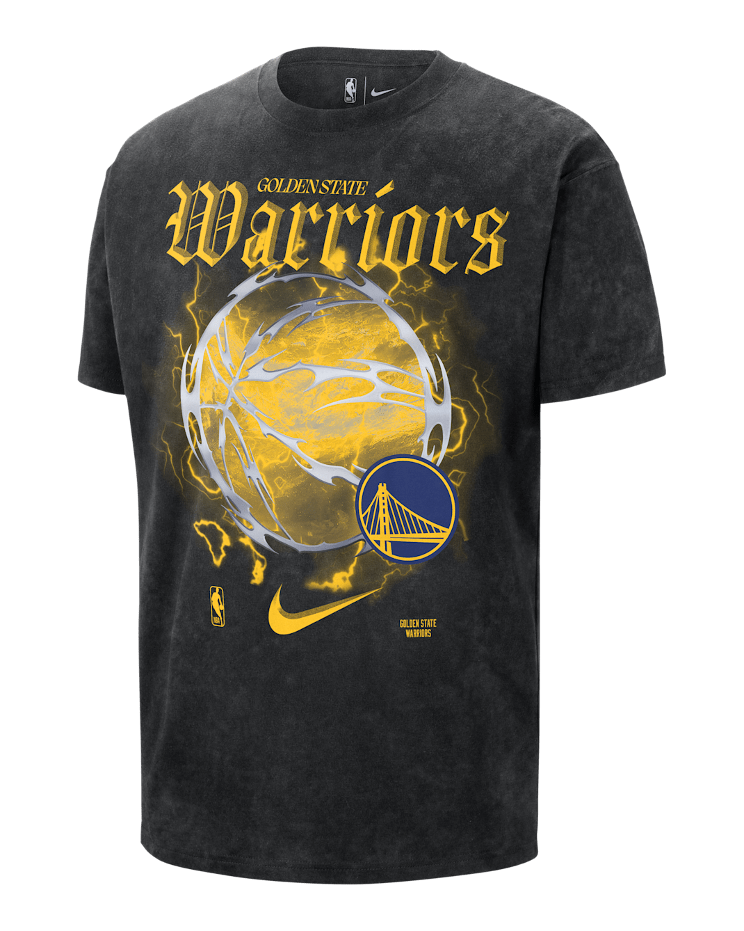 Golden State Warriors Courtside "Halloween" Men's Nike NBA Max90 T-Shirt - Black