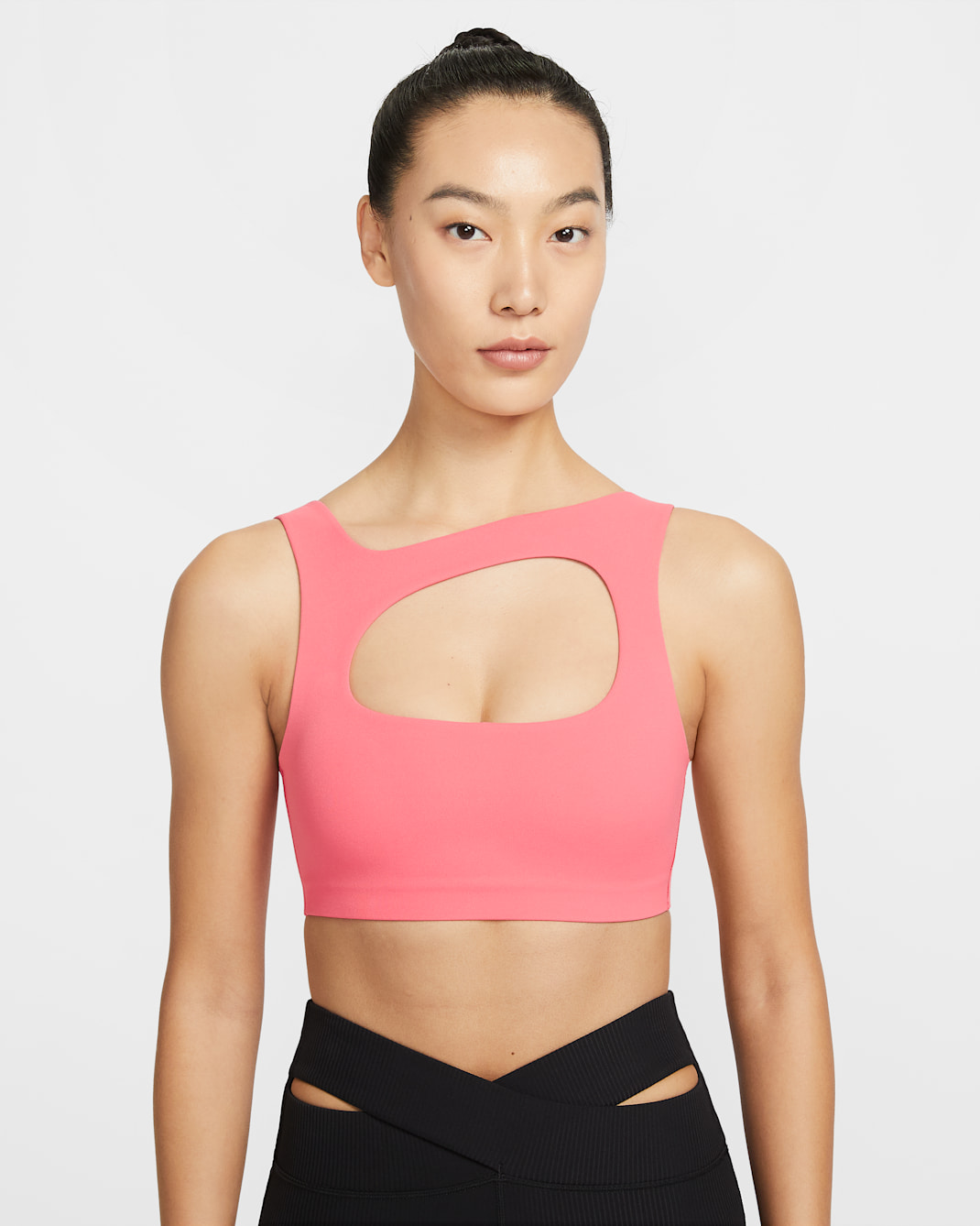 Nike Zenvy Women's Light-Support Lightly Lined Sports Bra - Sea Coral/White