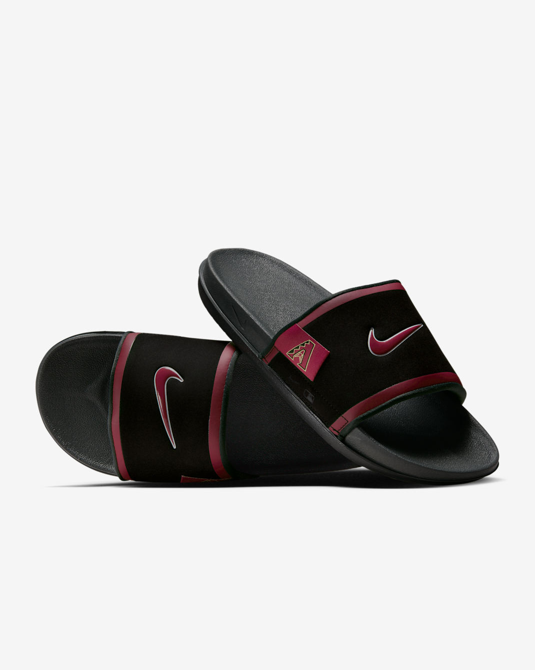 Nike Offcourt (Arizona Diamondbacks) Offcourt Slides - Black/Dark Smoke Grey/Team Crimson
