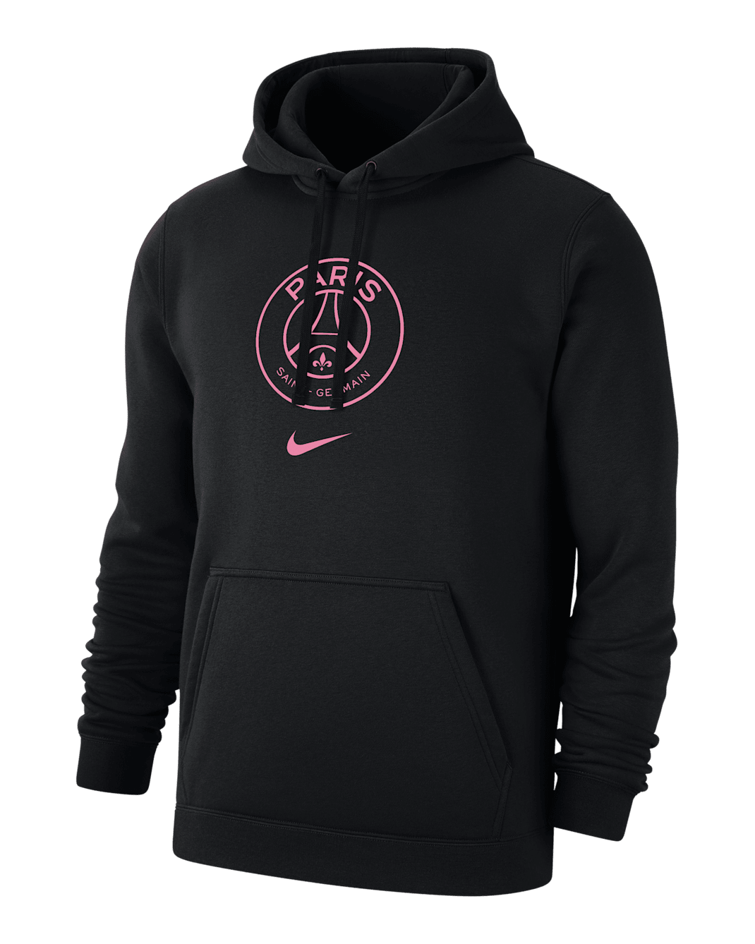Paris Saint-Germain Club Men's Nike Soccer Fleece Pullover Hoodie - Black