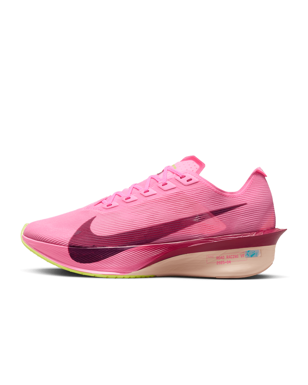 Nike Vaporfly 4 Women's Road Racing Shoes - Pink Spell/Hyper Pink/Volt Ice/Bordeaux