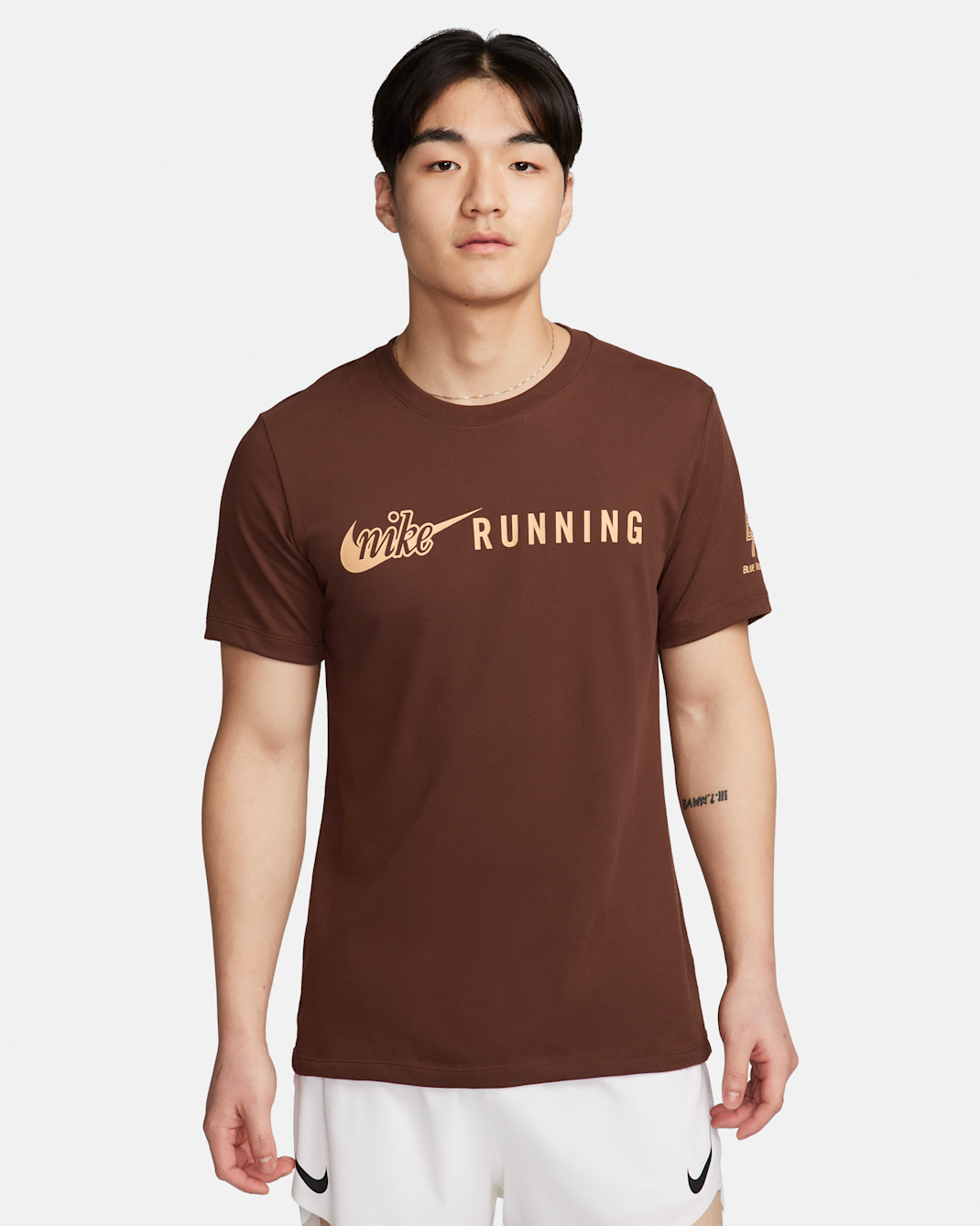 Nike Men's Dri-FIT Running T-Shirt - Cacao Wow