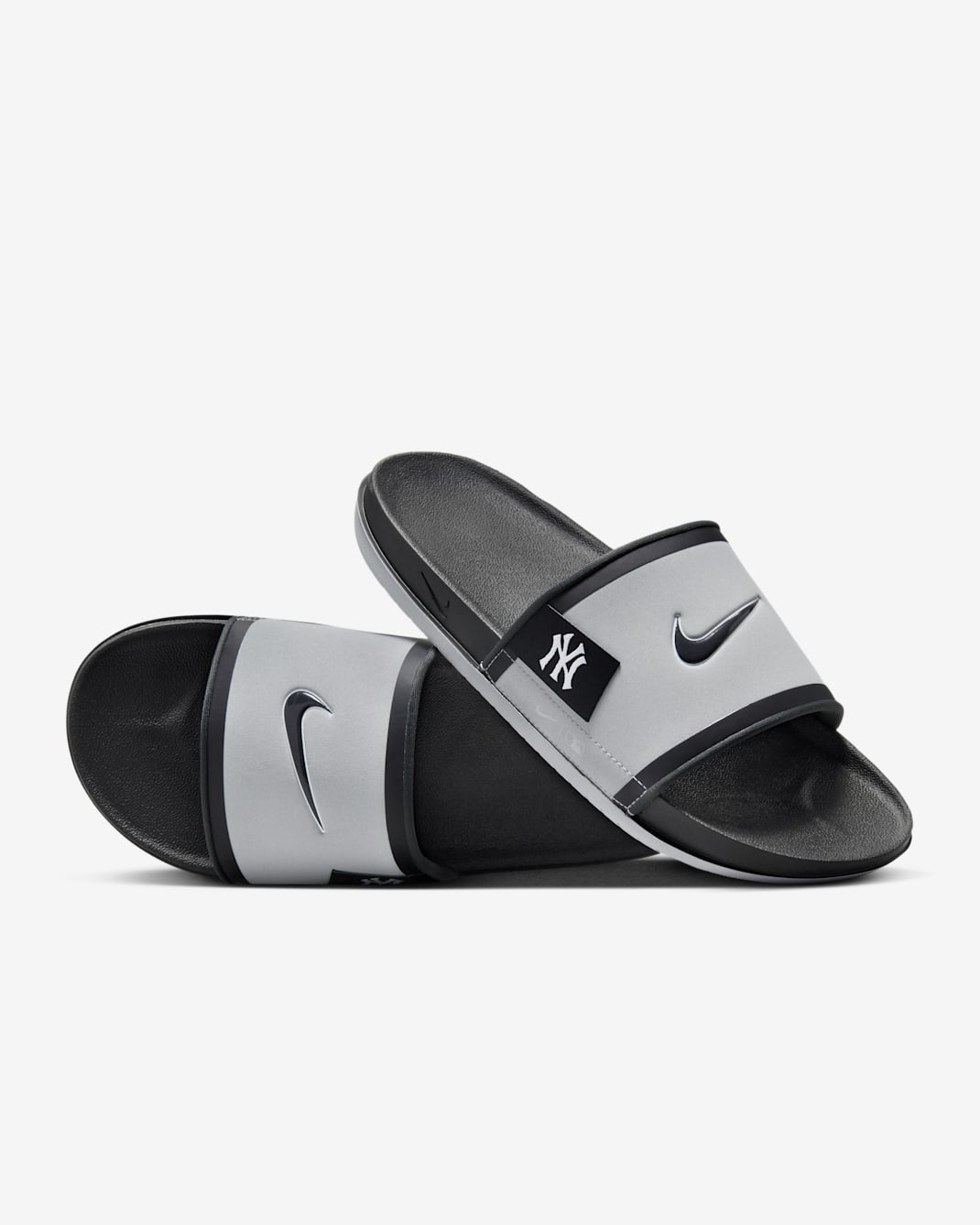 Nike Offcourt (New York Yankees) Offcourt Slides - Wolf Grey/Dark Smoke Grey/Pitch Blue