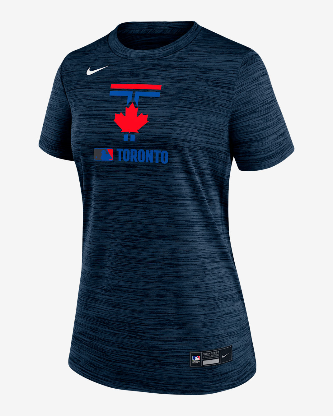 Toronto Blue Jays Authentic Collection City Connect Velocity Women's Nike Dri-FIT MLB T-Shirt - Navy