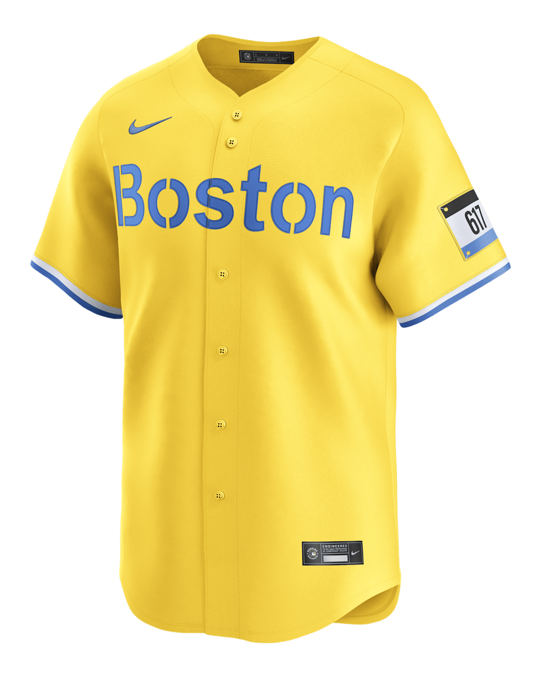 Jersey Nike Dri-FIT de la MLB Limited para hombre de Roman Anthony de los Boston Red Sox - Oro