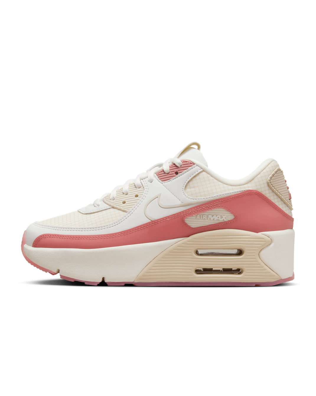 Nike Air Max 90 LV8 Women's Shoes - Sail/Summit White/Light Orewood Brown/Red Stardust