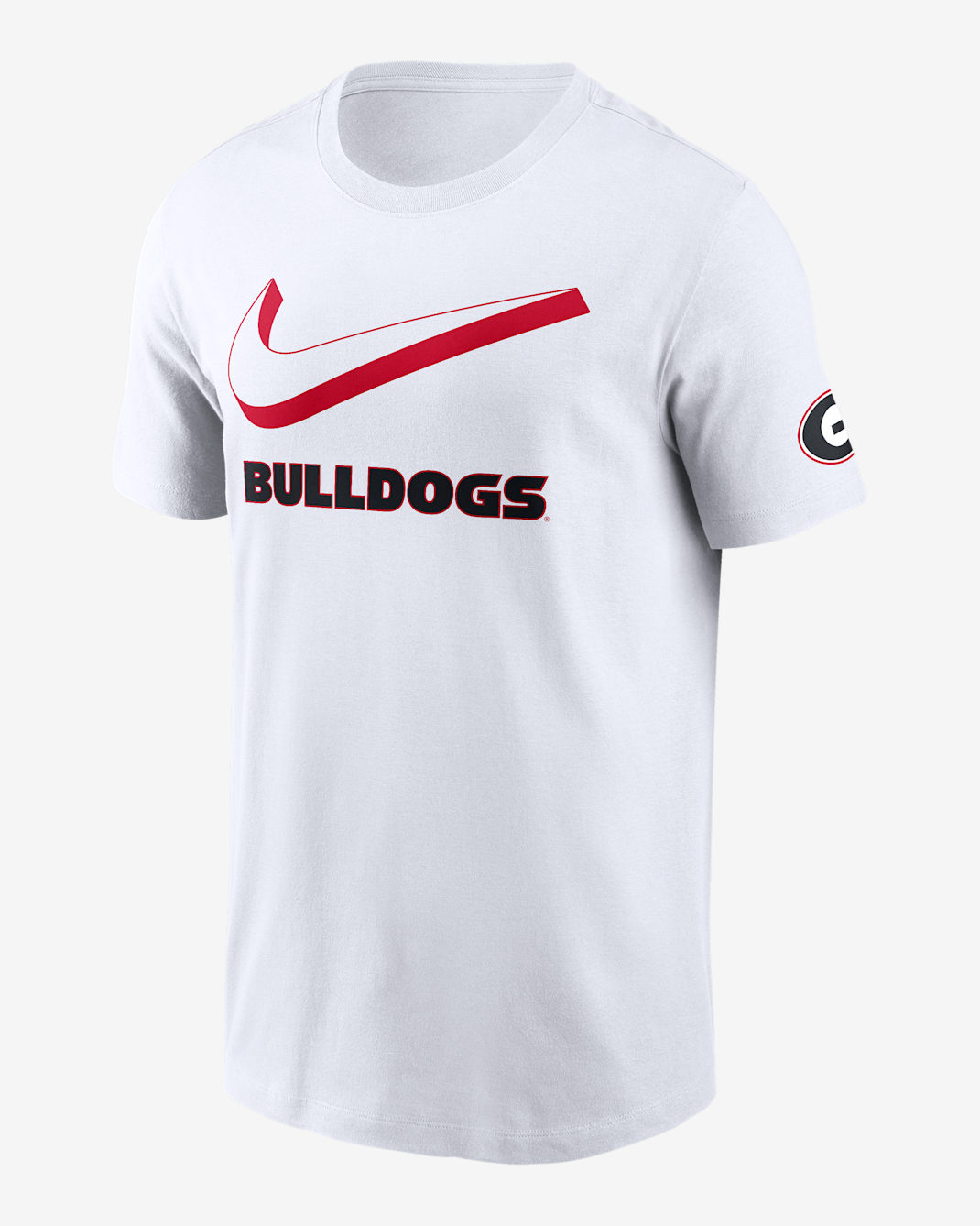 Georgia Primetime Campus 2-Hit Swoosh Men's Nike College T-Shirt - White