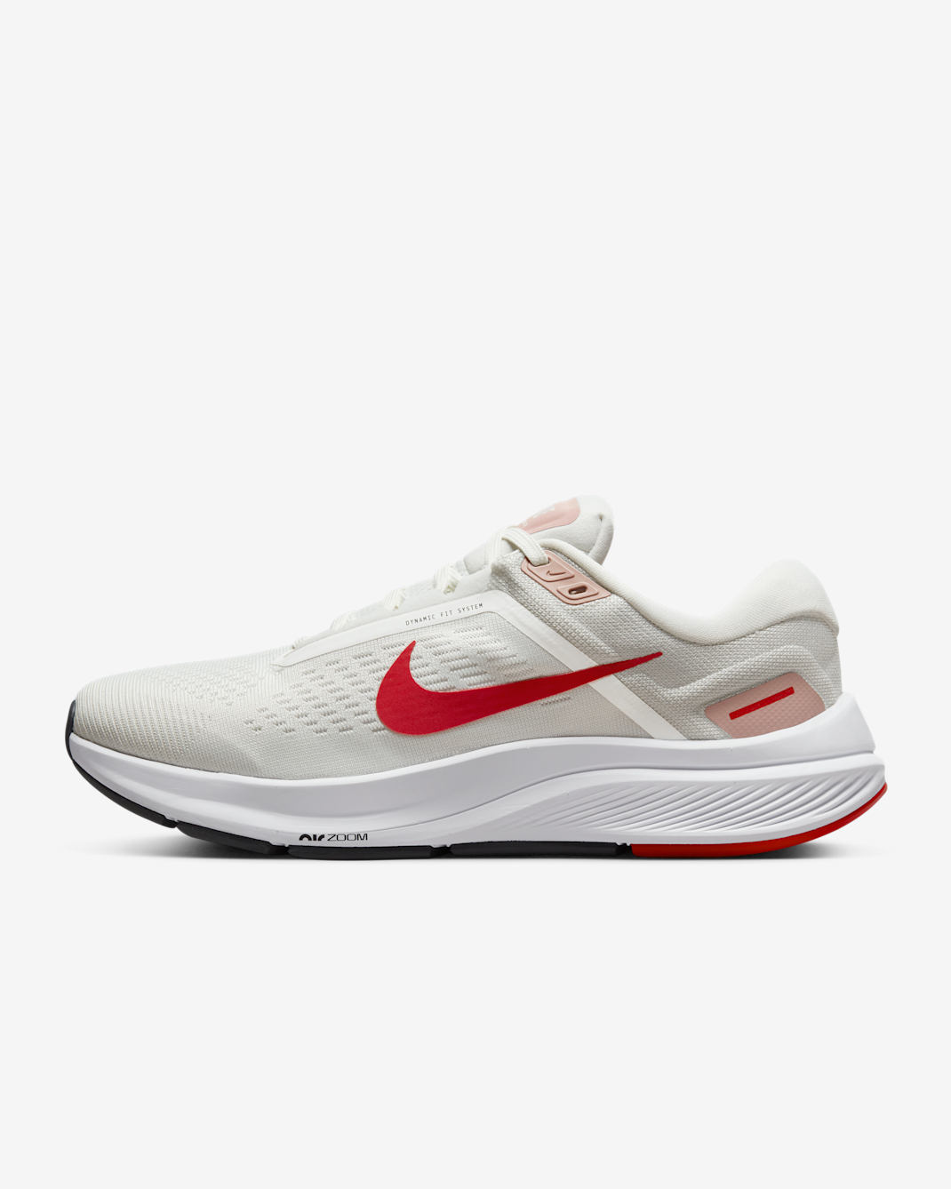 Nike Structure 24 Women's Road Running Shoes - Summit White/Photon Dust/Pink Oxford/University Red