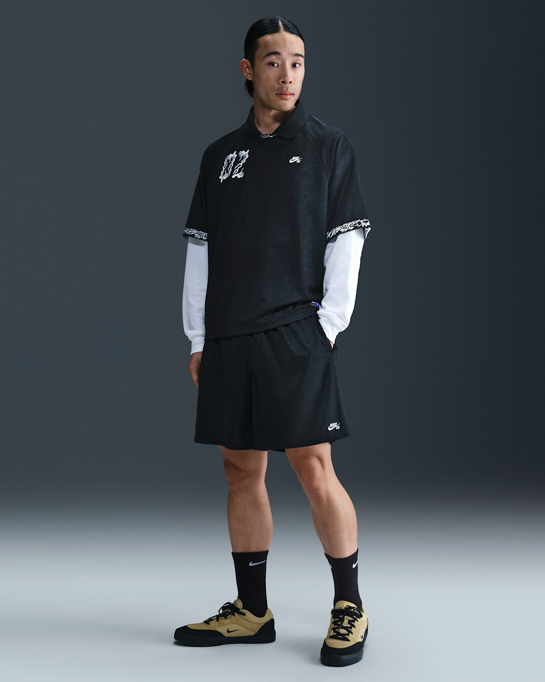 Nike SB Dri-FIT Skate Shorts - Black/White