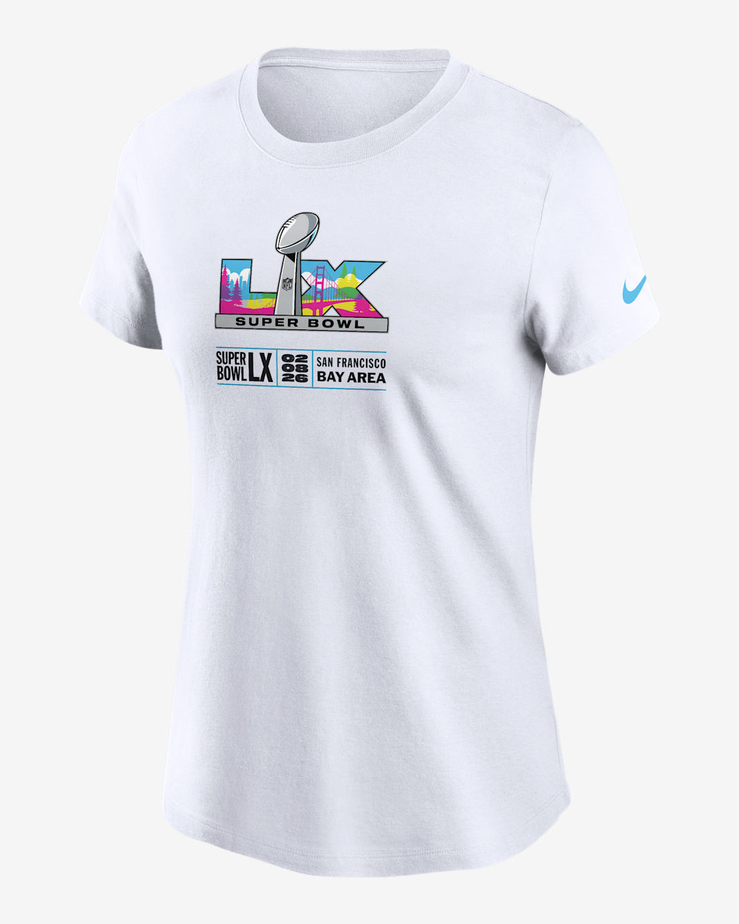 Super Bowl LX Women's Nike NFL T-Shirt - White