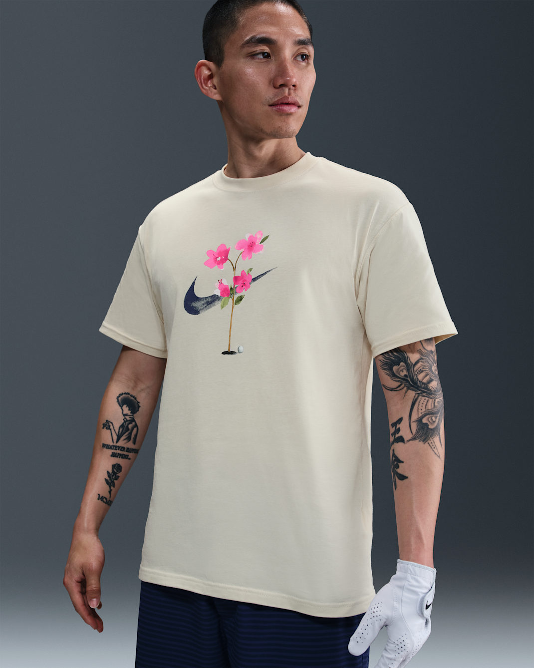 나이키 남성 맥스90 골프 티셔츠 - 라이트 오어우드 브라운