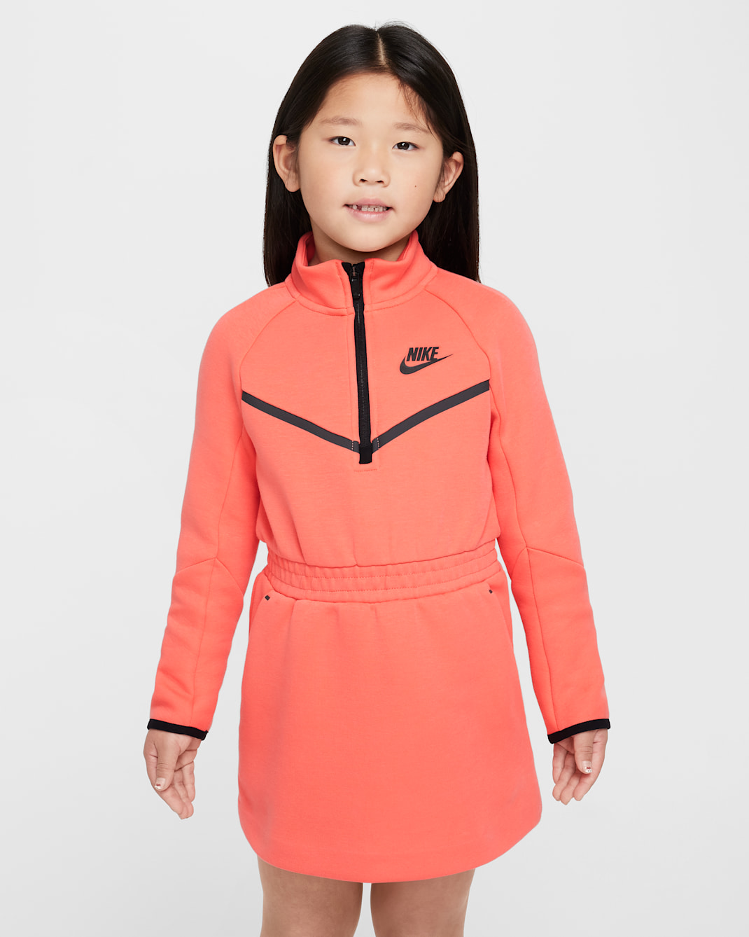 Nike Tech Fleece Little Kids' Dress - Magic Ember