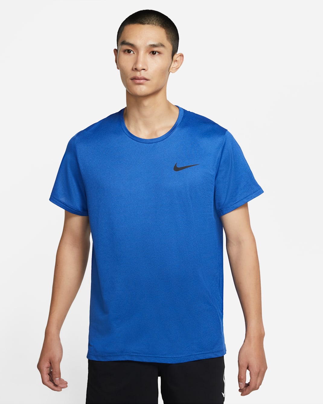 Nike Pro Dri-FIT Men's Short-Sleeve Top - Blue Void/Game Royal/Heather/Black