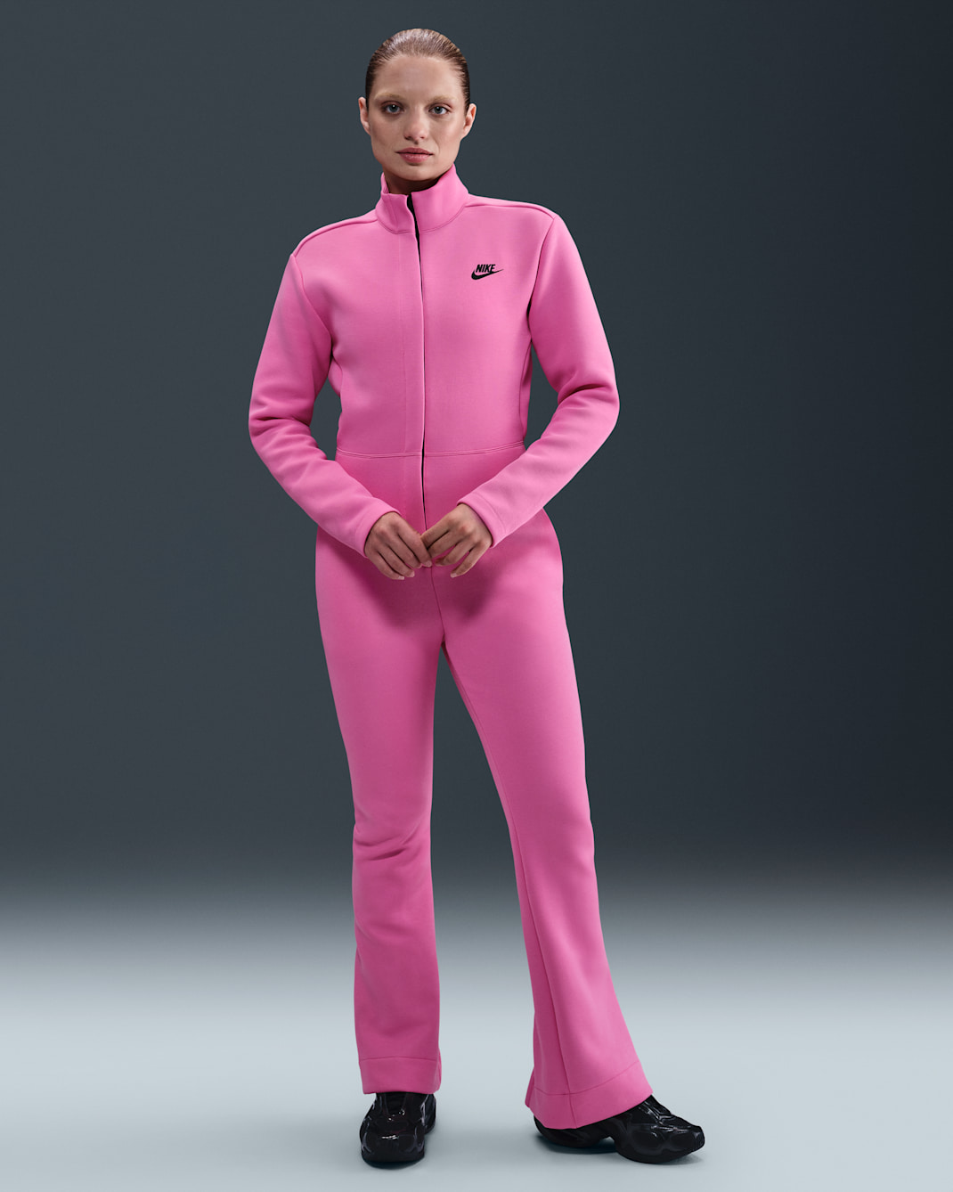 Nike Sportswear Tech Fleece Women's Jumpsuit - Playful Pink/Black