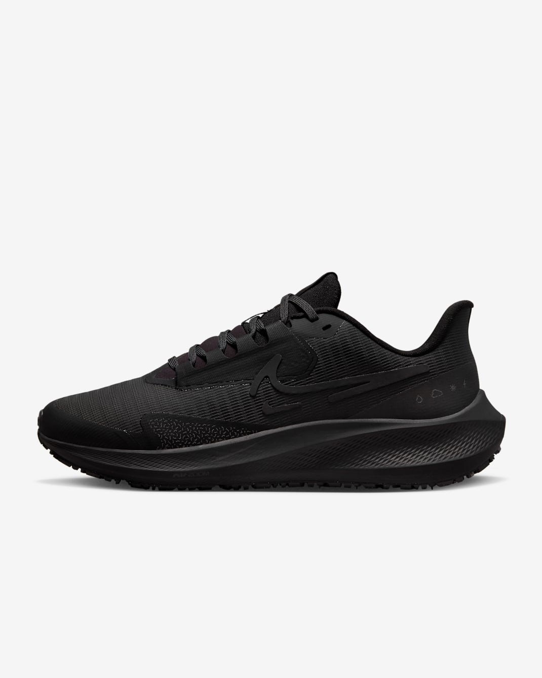 Nike Pegasus 39 Shield wetterfester Straßenlaufschuh für Damen - Schwarz/Off Noir/Dark Smoke Grey/Schwarz