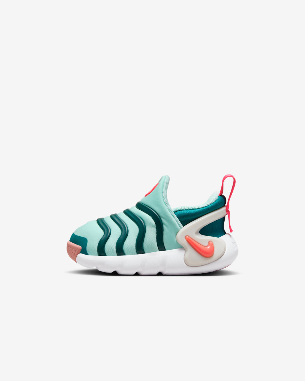 Nike Dynamo Go Baby/Toddler Easy On/Off Shoes - Jade Ice/Geode Teal/Red Stardust/Siren Red