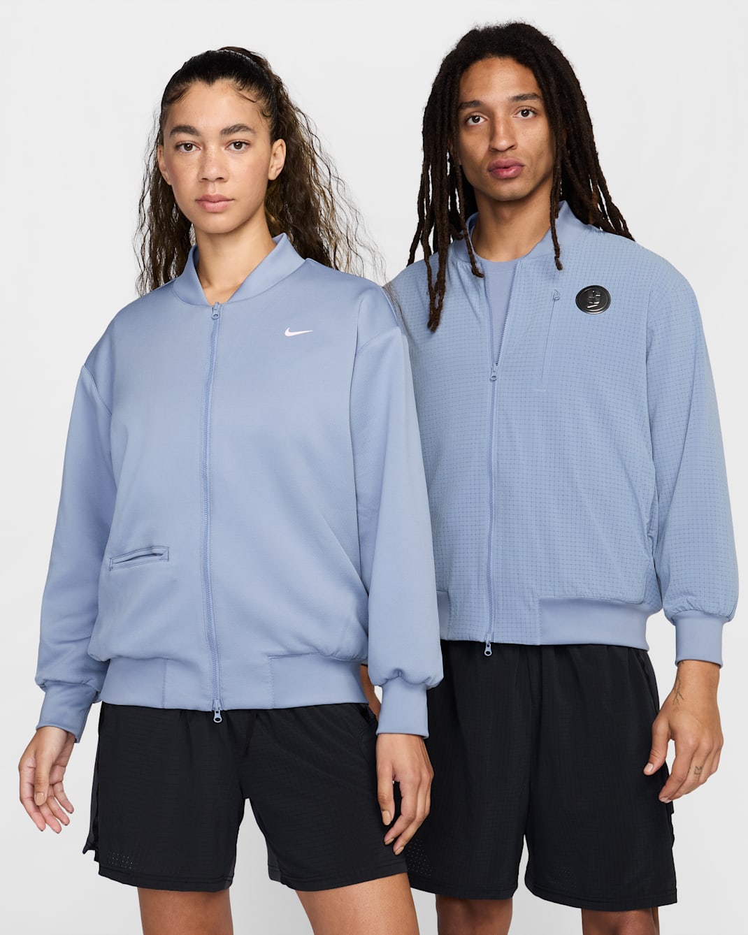 Chamarra de básquetbol reversible Sabrina - Pizarra cenizo/Pizarra cenizo/Espuma rosa
