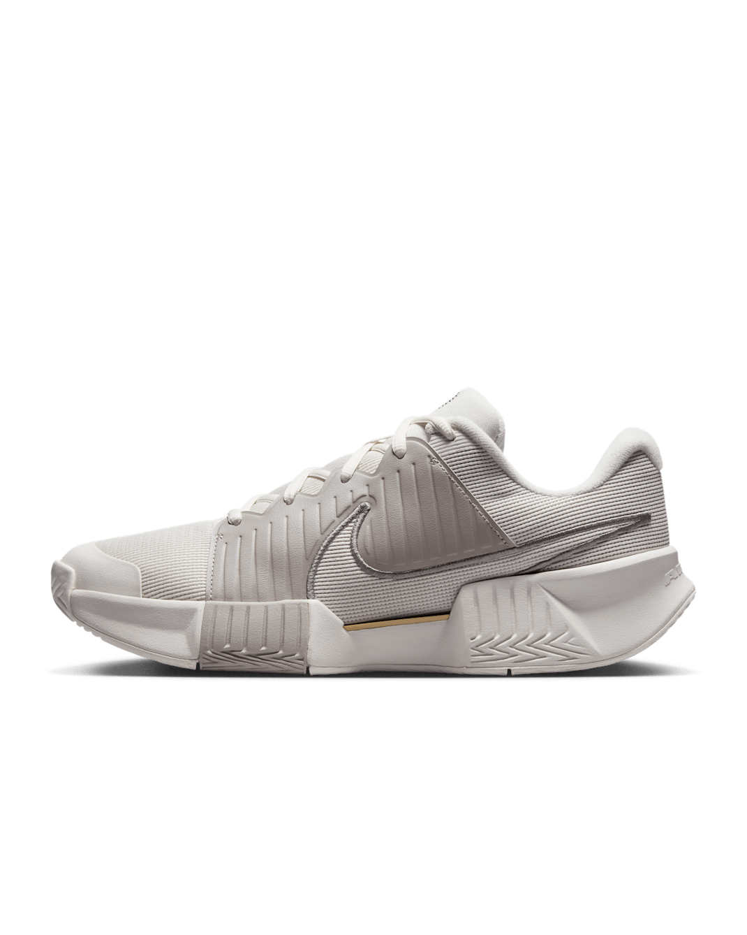 Nike GP Challenge Pro Premium Men's Hard Court Tennis Shoes - Phantom/College Grey/Metallic Gold/Metallic Pewter