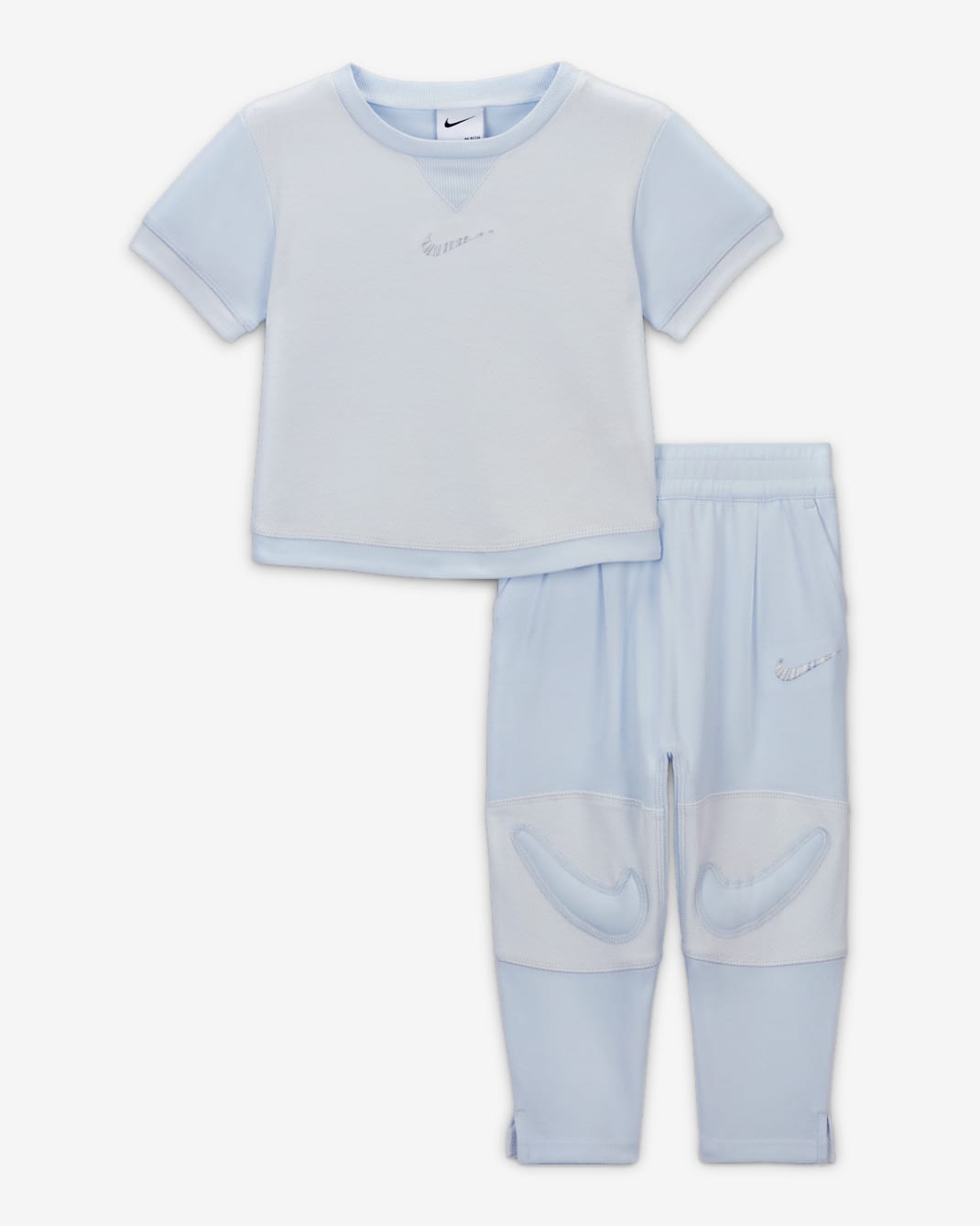 Nike Ready, Set! Conjunto de playera y joggers para bebé - Tinte azul