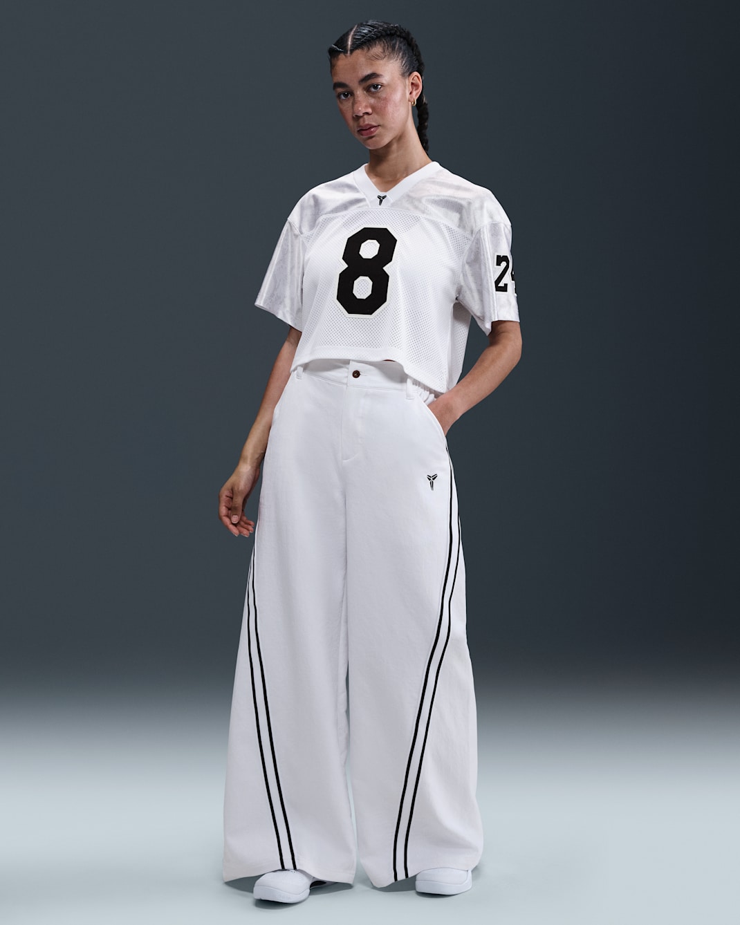 Kobe Women's Dri-FIT Woven Pants - White/Black