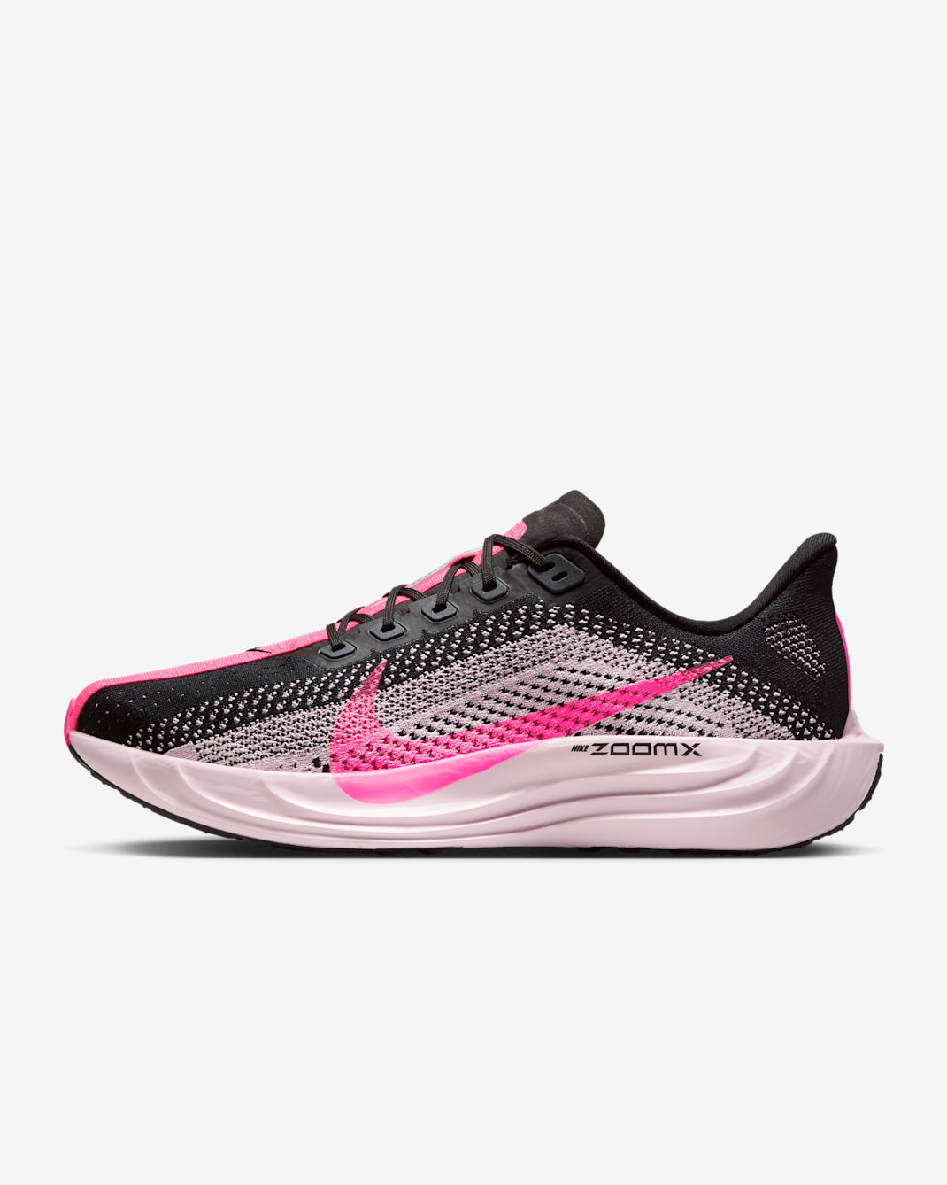 Nike Pegasus Plus Men's Road Running Shoes - Black/Pink Foam/Hyper Pink