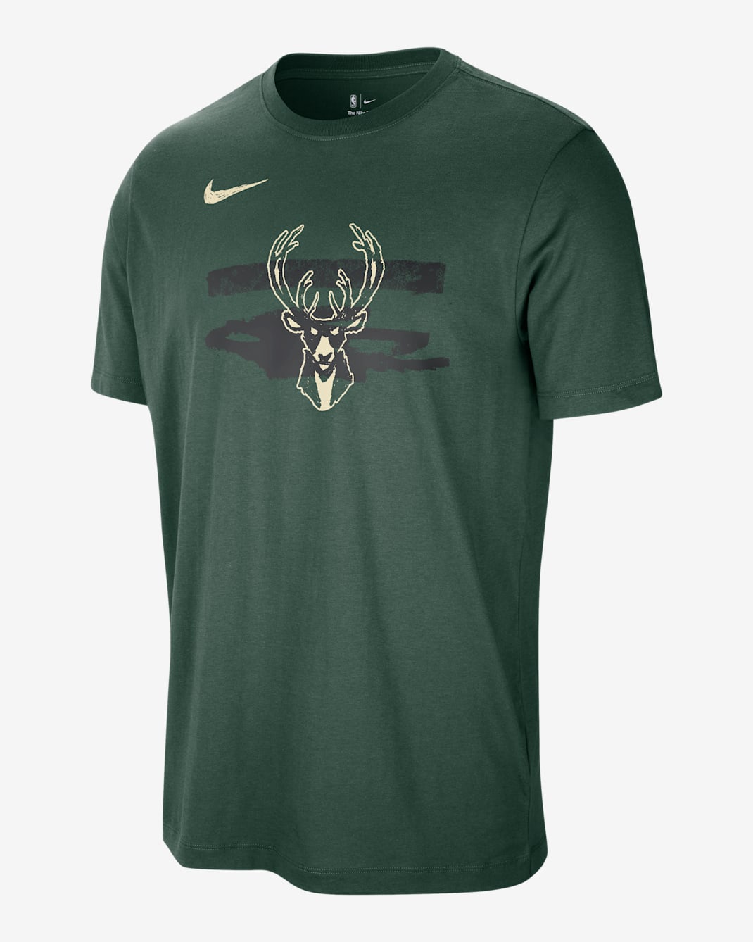 Pánské tričko Nike NBA Milwaukee Bucks Courtside - Fir