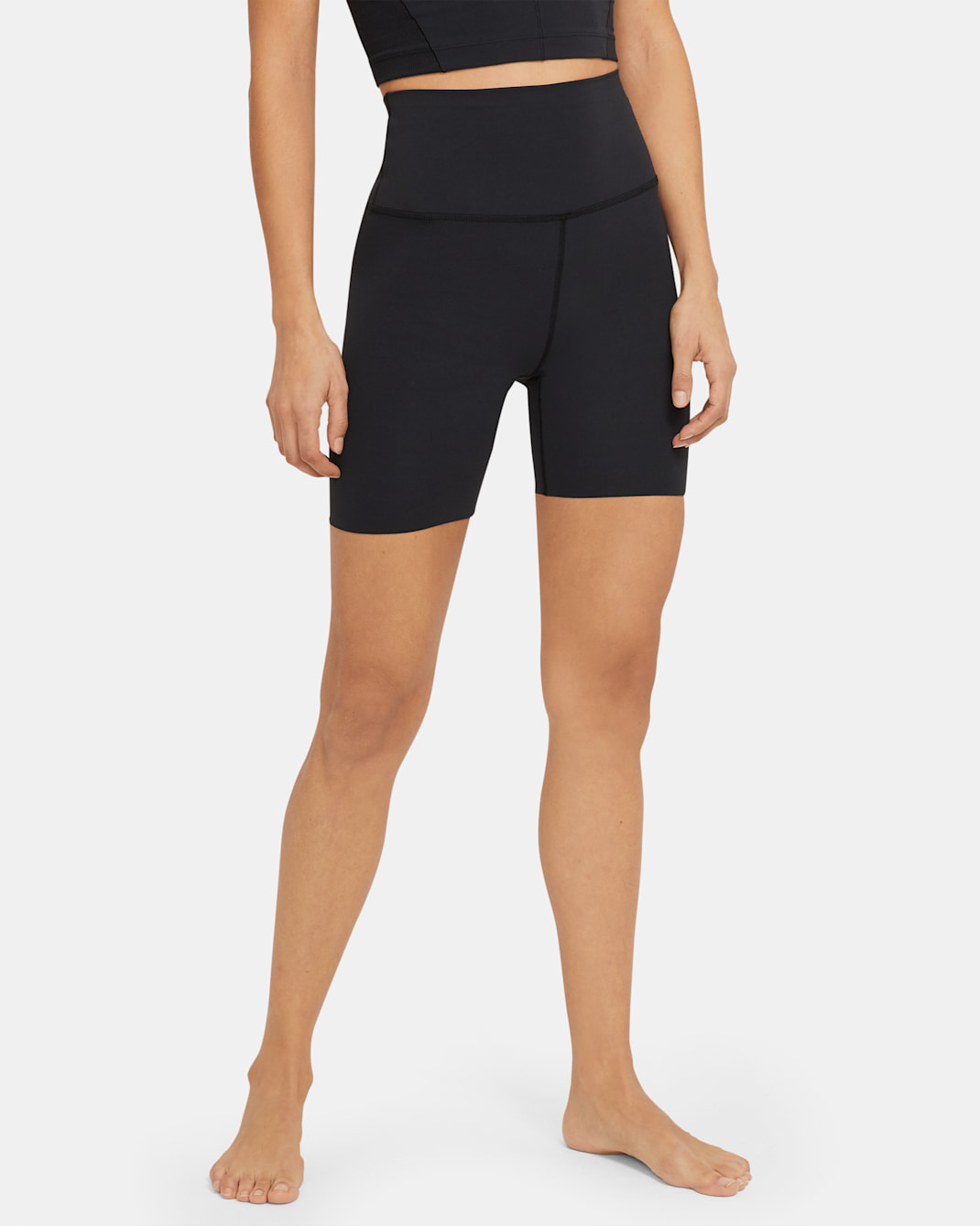 Nike Yoga Luxe Women's High-Waisted Shorts - Black/Dark Smoke Grey