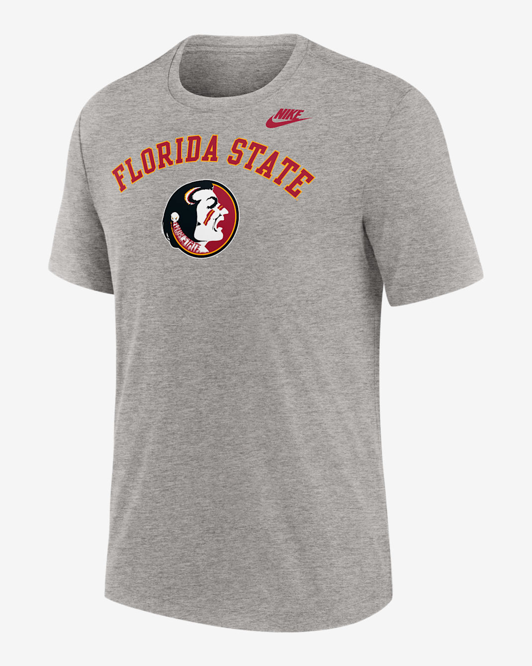 Florida State Legacy Arch Men's Nike College T-Shirt - Dark Grey Heather