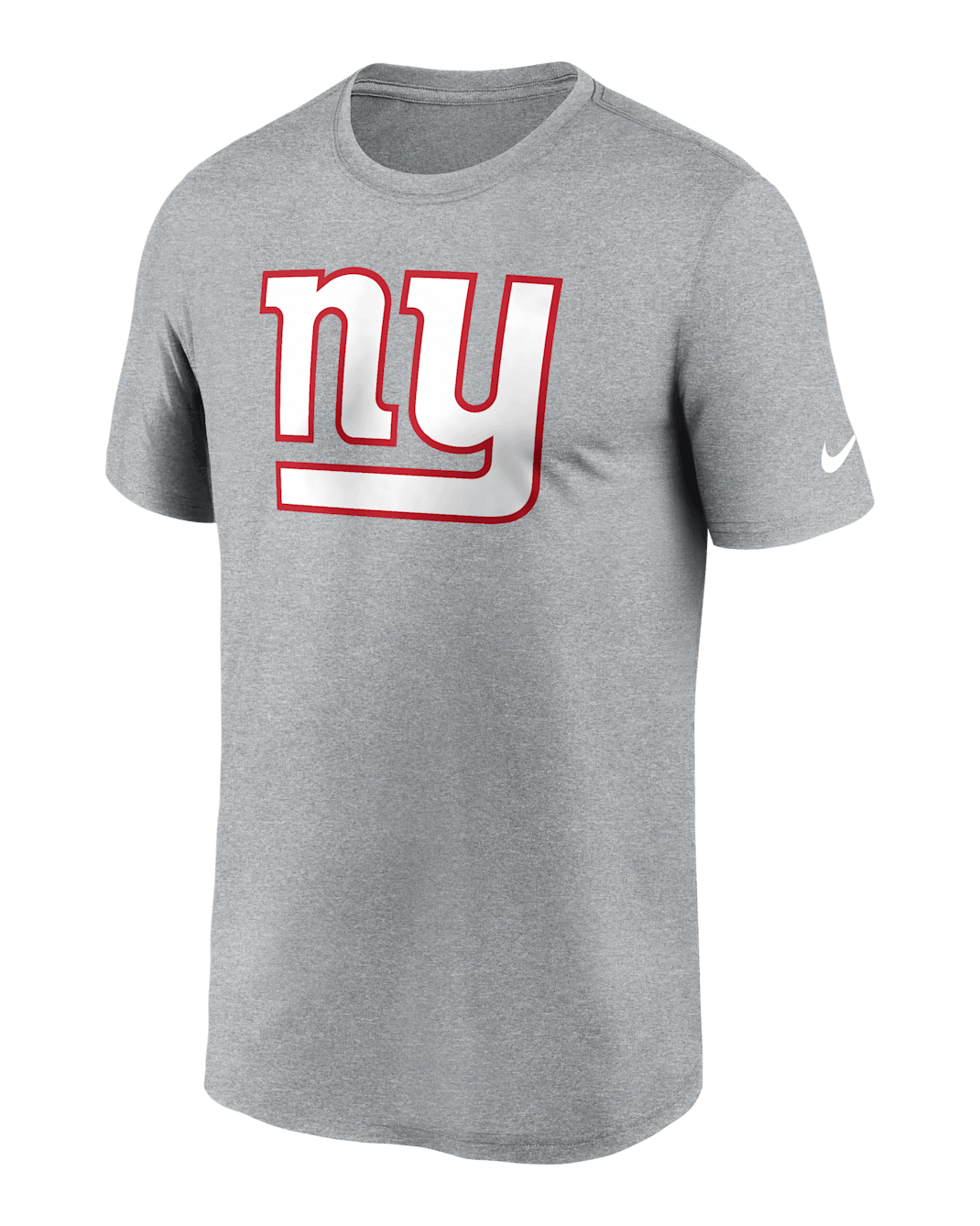 New York Giants Legend Logo Men's Nike Dri-FIT NFL T-Shirt - Charcoal Heather