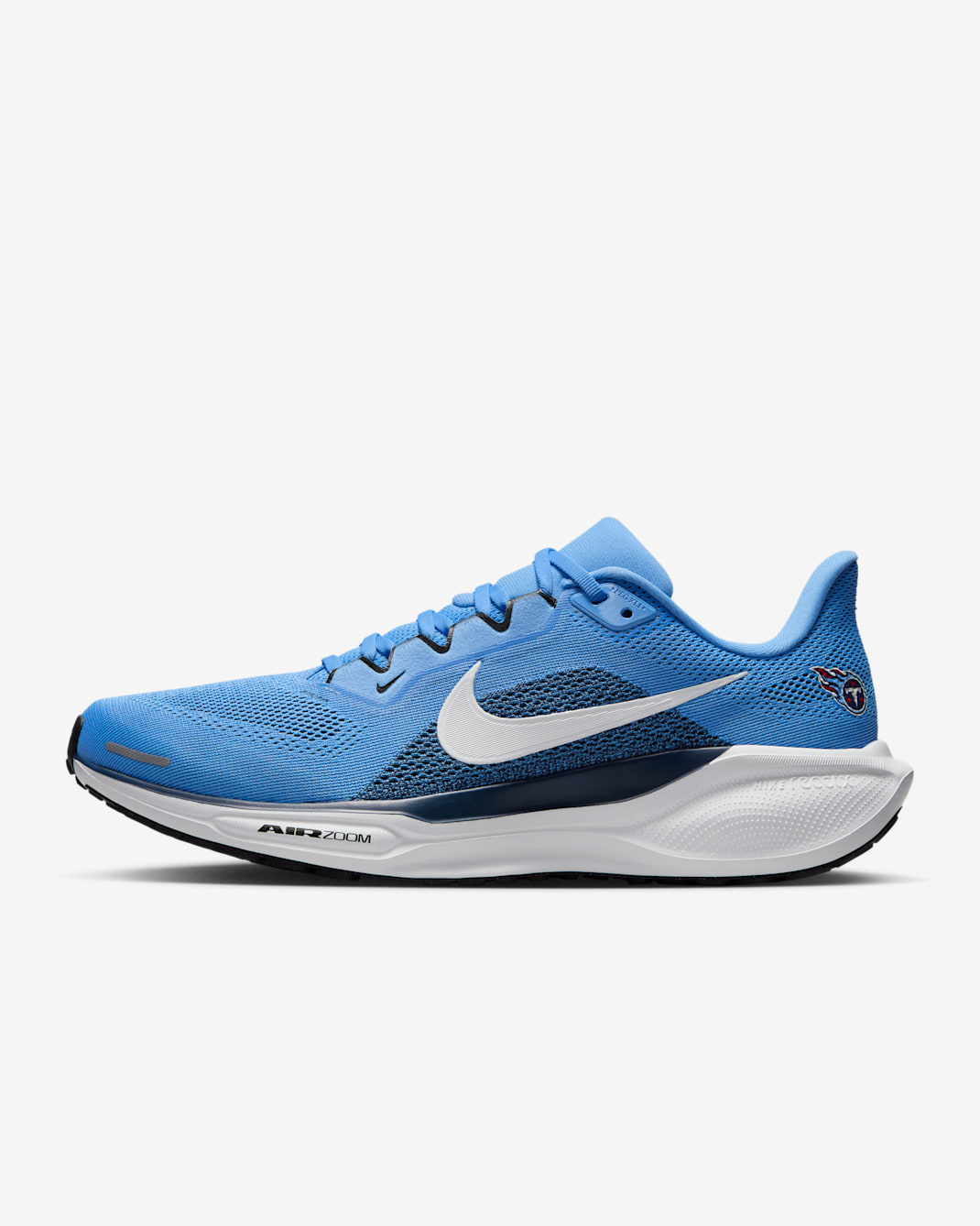 Tenis de correr en pavimento Nike de la NFL para hombre Tennessee State Pegasus 41 - Costa/Azul marino universitario/Blanco