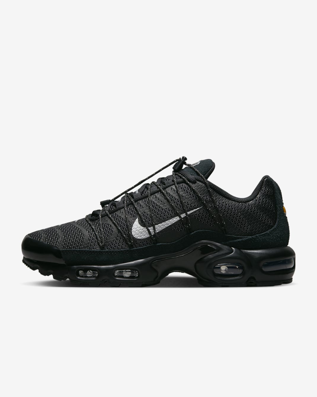 Nike Air Max Plus Utility herresko - Svart/Hvit/Metallic Silver